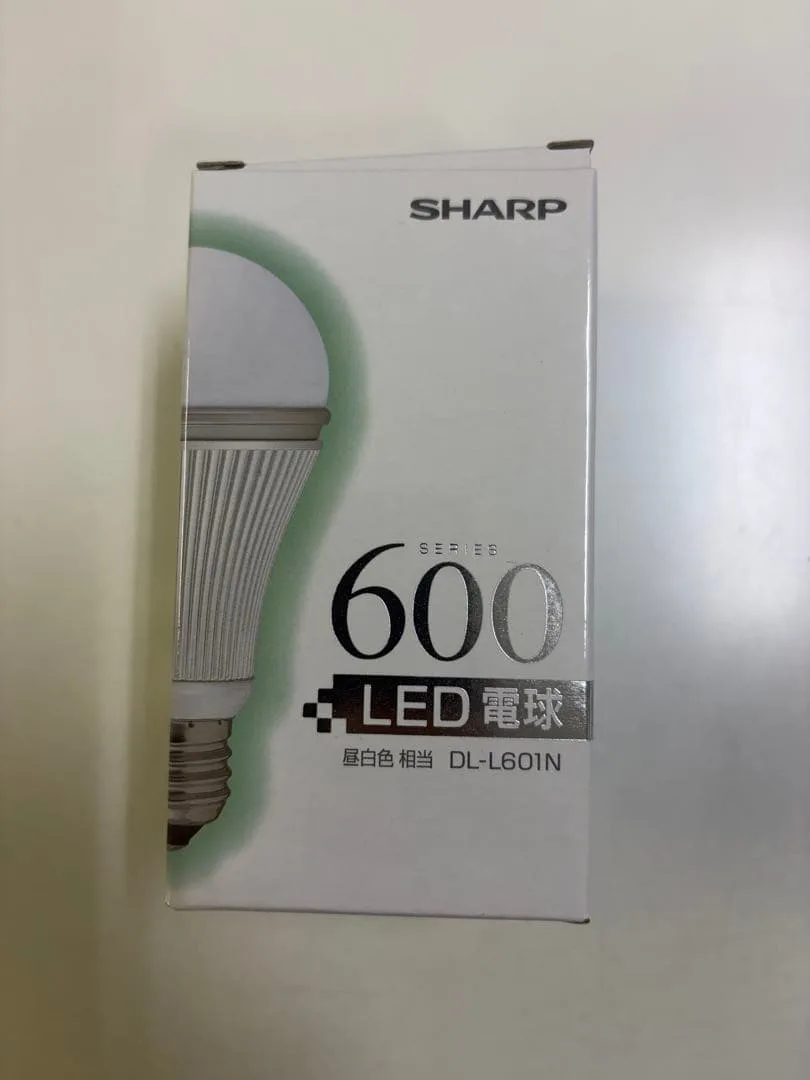 SHARP LED電球 DL-L601N 昼白色相当2個