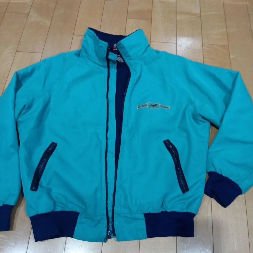 ウォームアップ ジャケット ターコイズブルー L