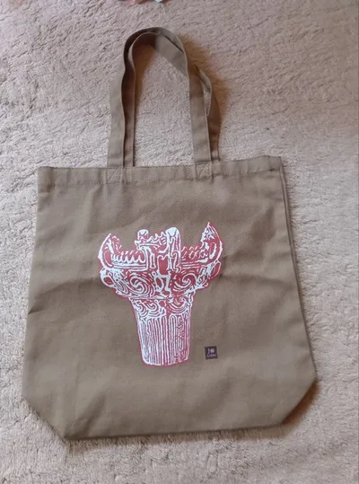 JOMON 火焔型土器 トートバッグ ブラウン