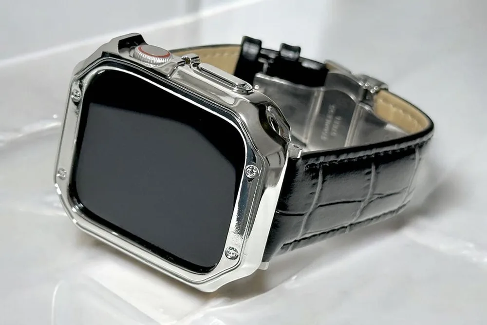 RT4☆ アップルウォッチバンド レザーベルト Apple Watchカバー