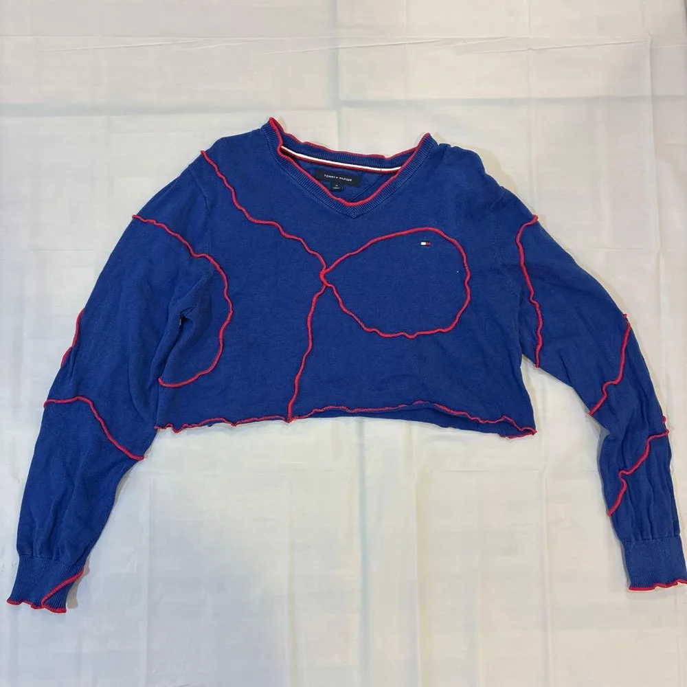 【TOMMY HILFIGER 】クロップド丈 ニット セーター M