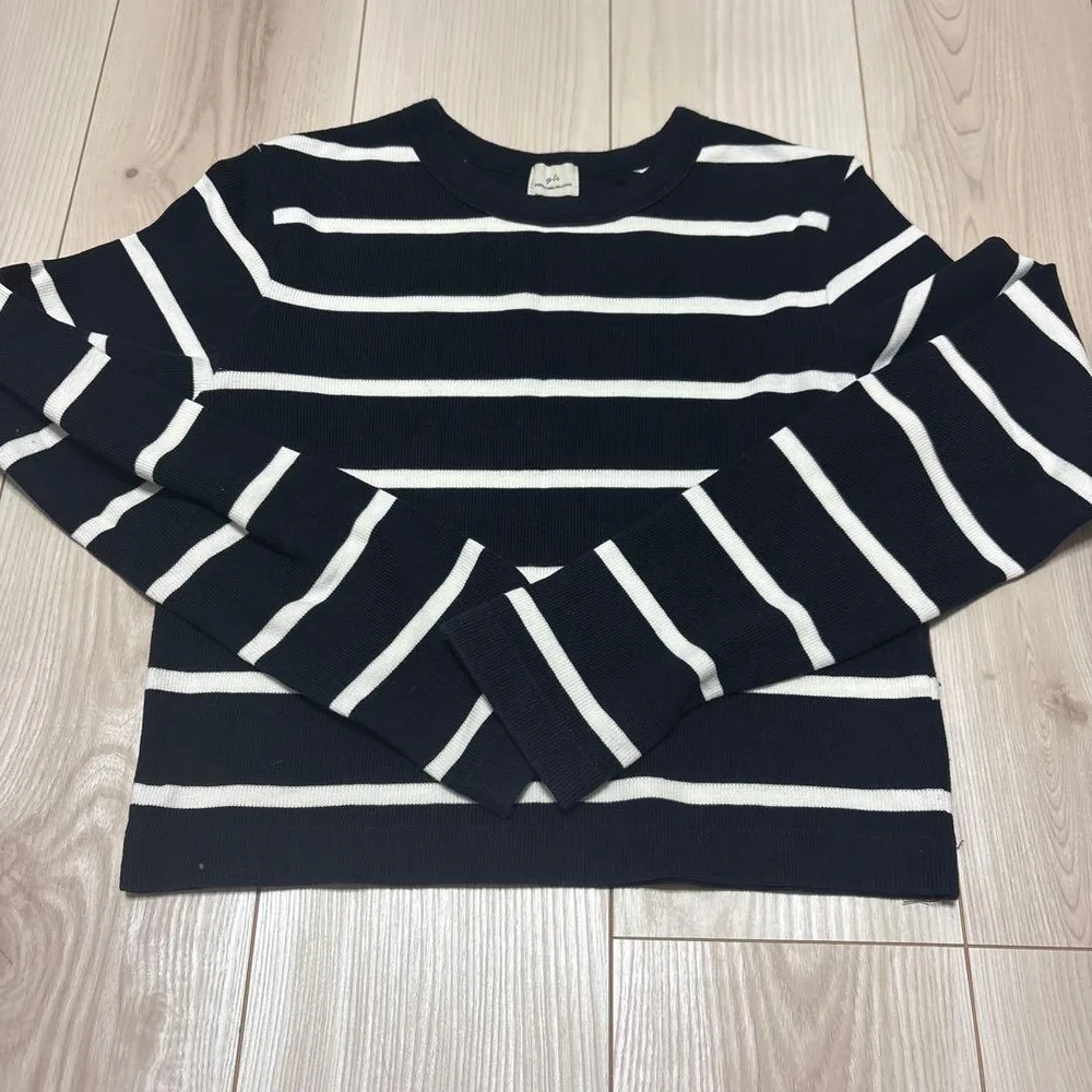 green label relaxing ボーダーニット 長袖