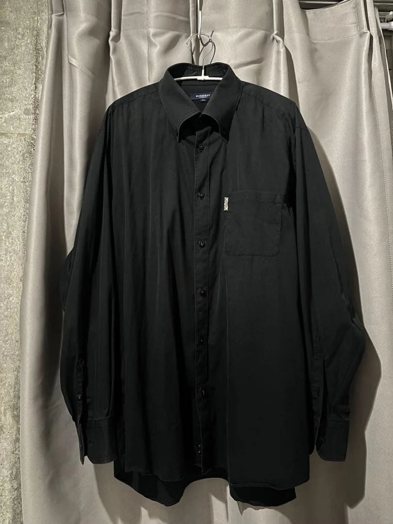 BURBERRY LONDON 長袖シャツ ブラック LL
