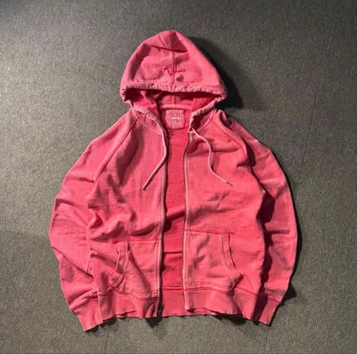 GAP ビンテージ加工 ジップパーカー スウェット ピンク 00s OLD