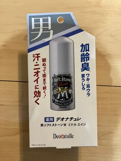 デオナチュレ 男ソフトストーンW ミドルエイジ 制汗剤加齢臭