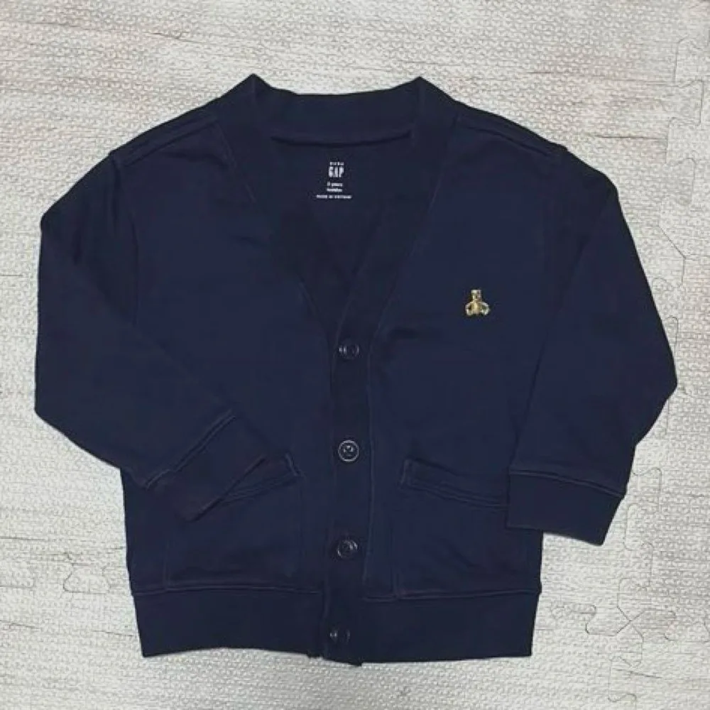 GAP ベビー カーディガン ネイビー 90cm ベア