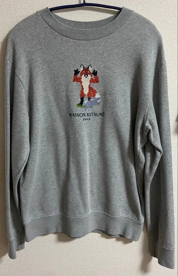 MAISON KITSUNÉ グレー トレーナー M