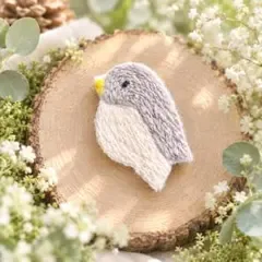 刺繍ブローチ 鳥 ヘアゴム マグネット キーホルダー
