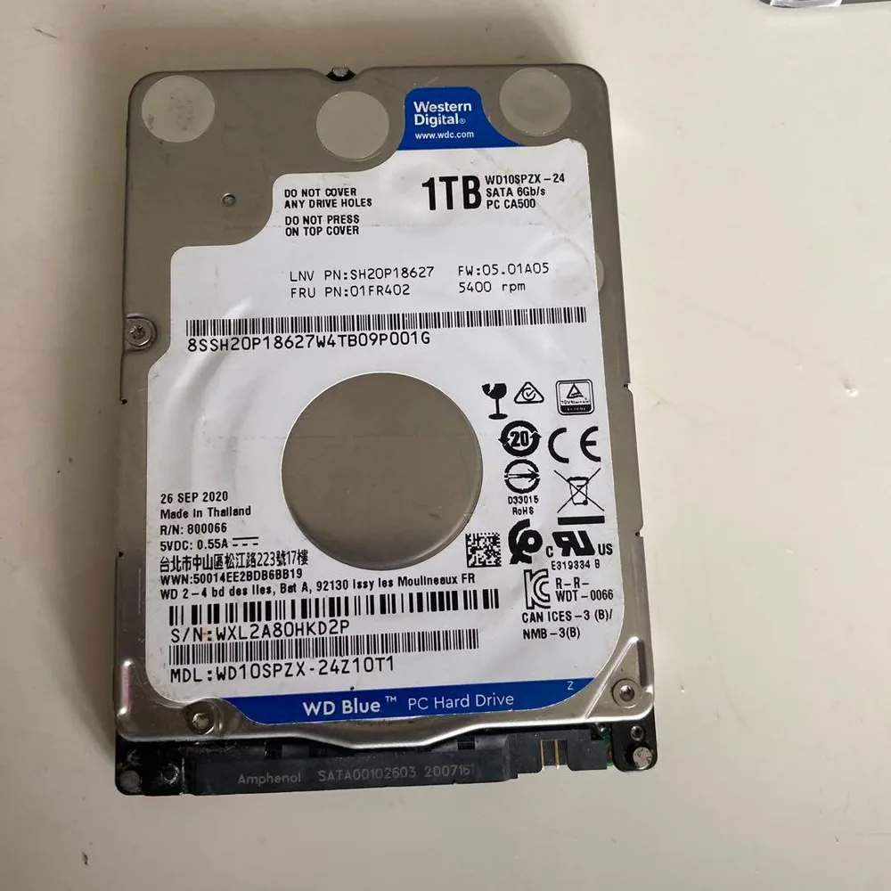 Western Digital 1TB HDD 本体 2.5インチ