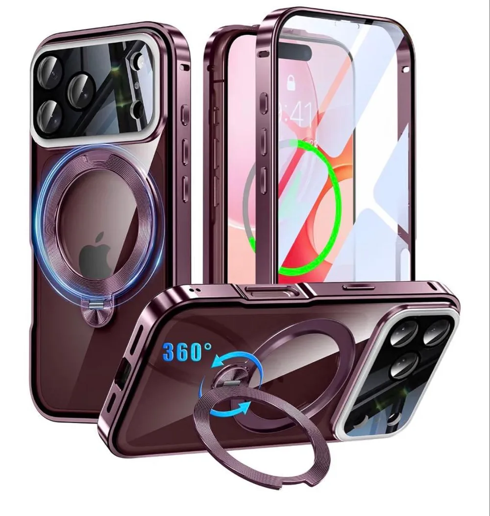iPhone18 Pro Max 用レンズ保護 フルカバー・バーガンディ