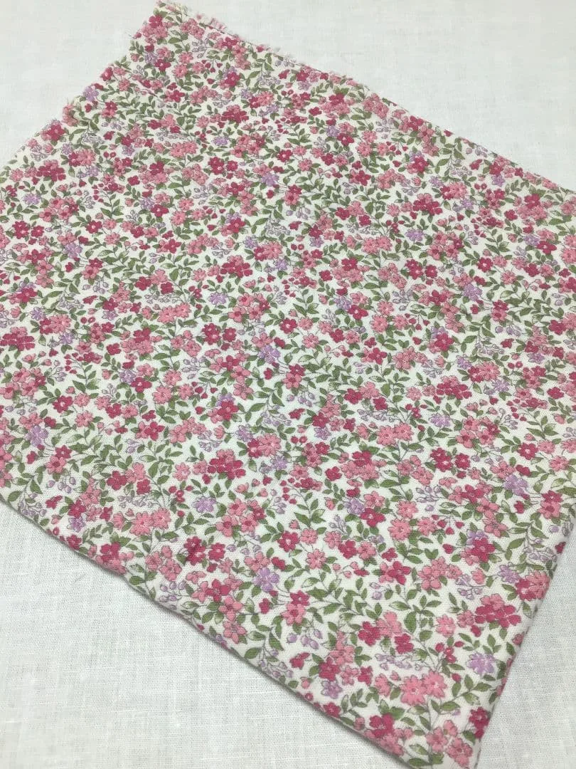 花柄ガーゼ生地 ハンドメイド