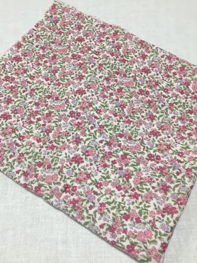 花柄ガーゼ生地 ハンドメイド
