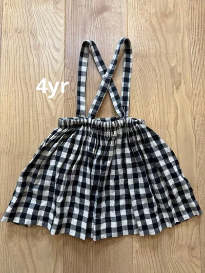 SOOR PLOOM サスペンダースカート 4yr