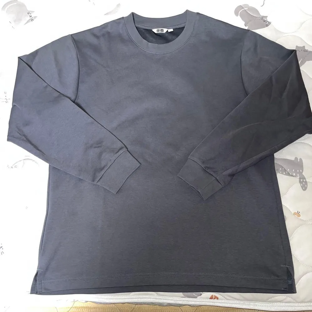 UNIQLO エアリズムコットンクルーネックTシャツ グレー