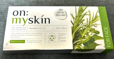 on:myskin ハーブピーリング for face 5個お試し