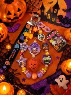 ハロウィン ビーズストラップ