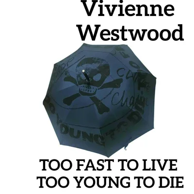 極美品 Vivienne Westwood 傘 スカル柄 ヴィヴィアン