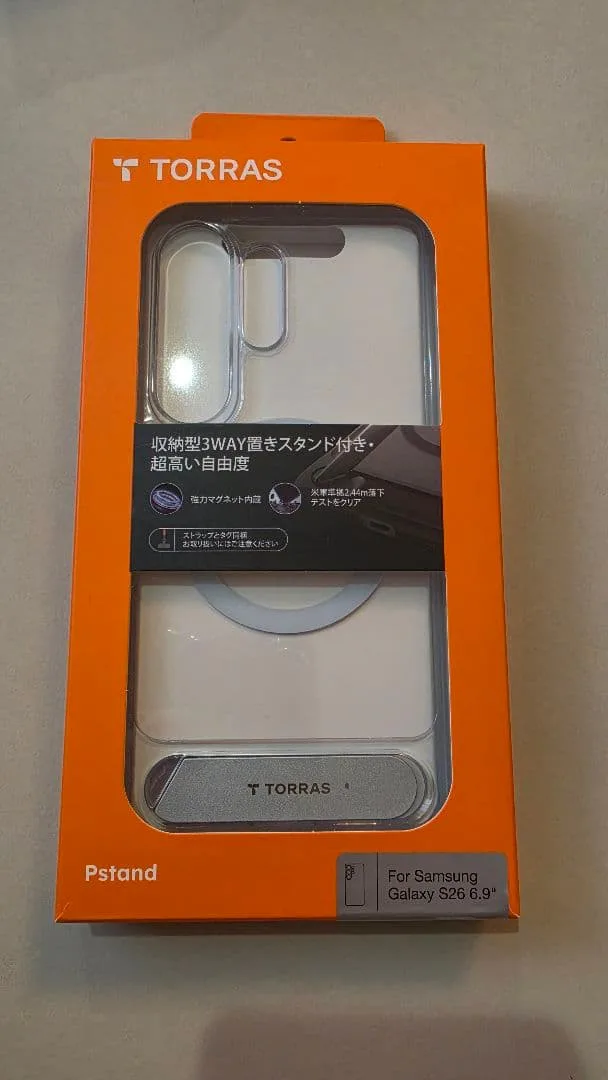 Torras Galaxy S26 ultra Pスタンド クリアケース