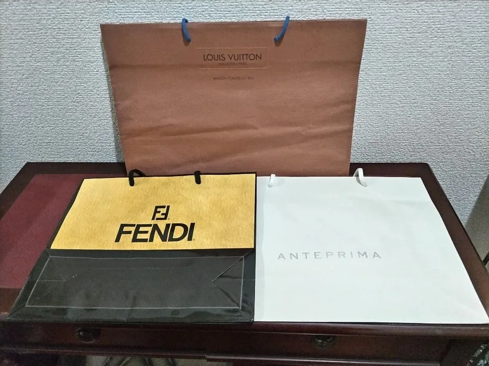 Loius Vuitton.ANTEPRIMA FENDI Shopper bags total 3 pieces