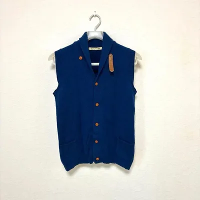 JOURNAL STANDARD ニットベスト ショールカラー ネイビー