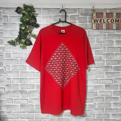 FRUIT OF THE LOOM USA製 古着 Tシャツ 赤 XXL