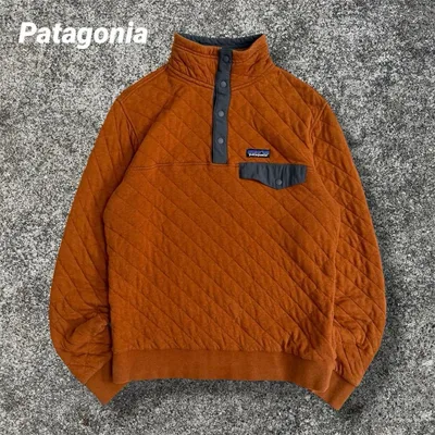 Patagonia オーガニックコットンキルト スナップT フリース ボタン