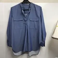 トゥモローランド スキッパー シャツ ブラウス ブルー 36