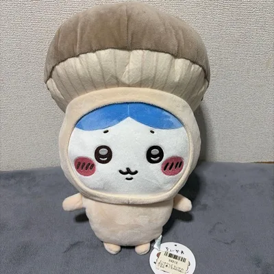 ☆ちいかわ きのこ着ぐるみ BIGぬいぐるみ ハチワレ約30cm☆ 未使用品