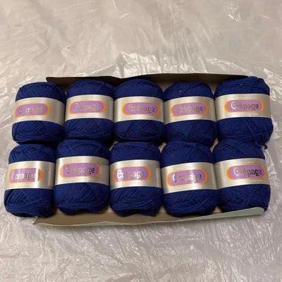 【毛糸まとめ売り】リッチモア クレパージュ 10個 ブルー 青 blue