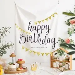 バースデー タペストリー happy Birthday 飾り付け