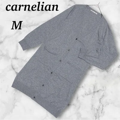 carnelian カーディガン 長袖 グレー M レディース 羽織