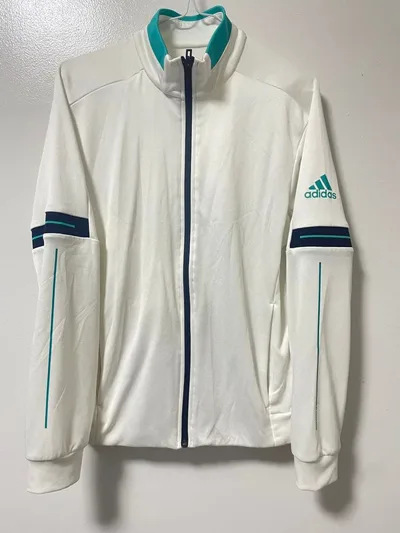 adidas トラックジャケット ホワイト S