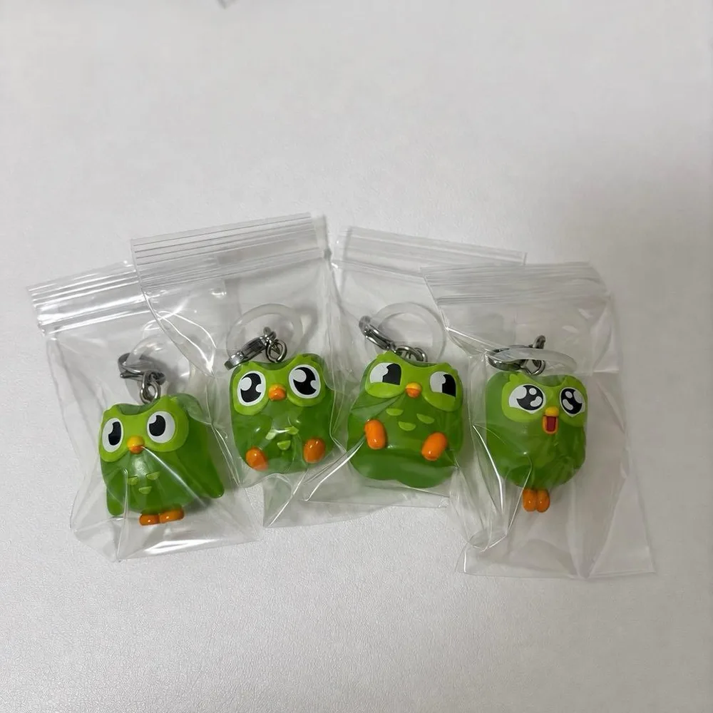 Duolingo めじるしアクセサリー 4種セット セミコンプリート ガチャ