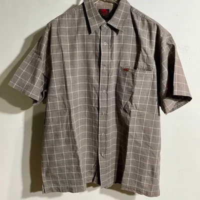 TONY HAWK トニーホーク00s Y2K 半袖シャツ チェック柄 グレー