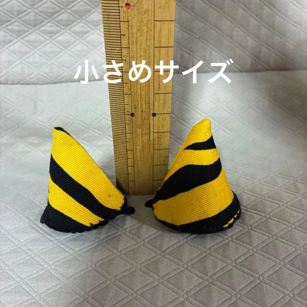 鬼のツノ ⑪ 小さめサイズ パッチンドメ仕様 ハンドメイド