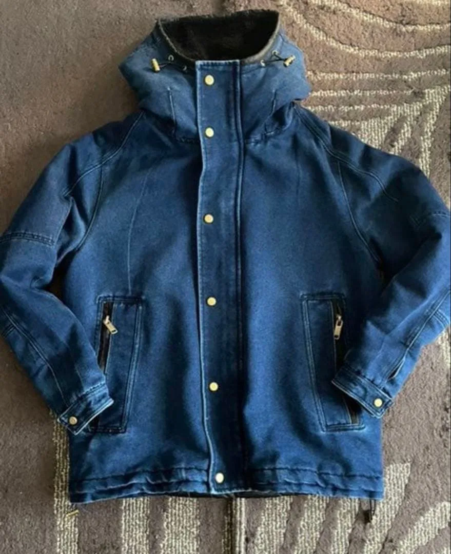 ZARA デニムボアジャケット ボアブルゾン