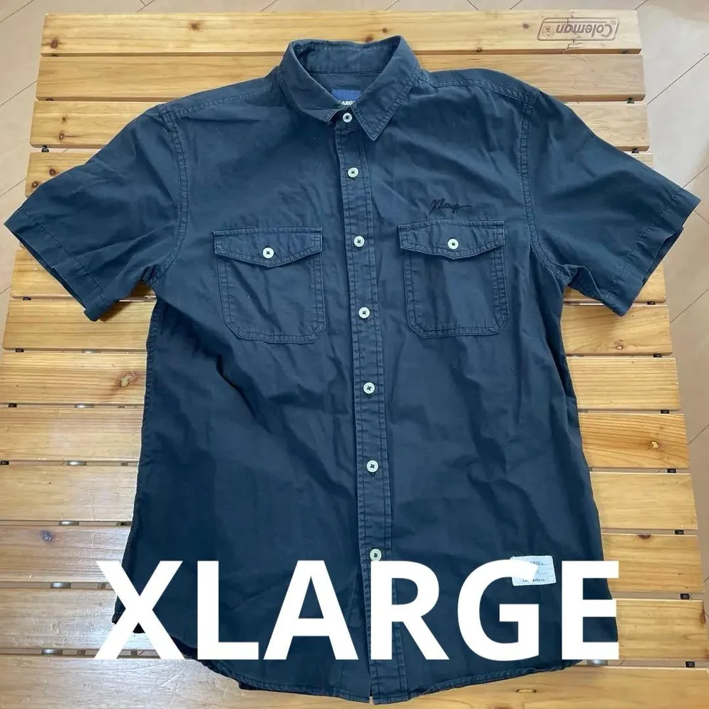 XLARGE ブラック 半袖シャツ S