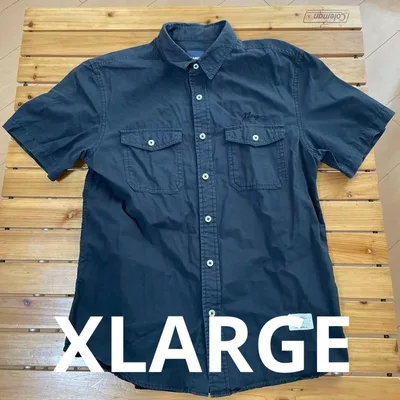 XLARGE ブラック 半袖シャツ S