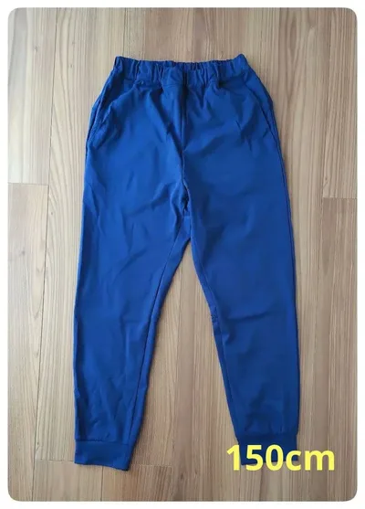 ★値下げ・未使用・GU★ キッズ ロングパンツ ブルー 150cm
