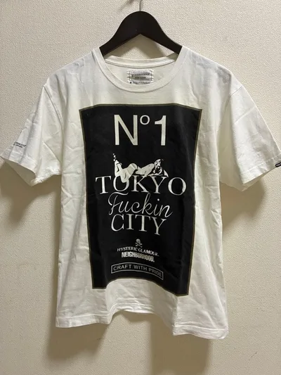 ネイバーフッド x ヒステリックグラマー ホワイト コラボ Tシャツ M