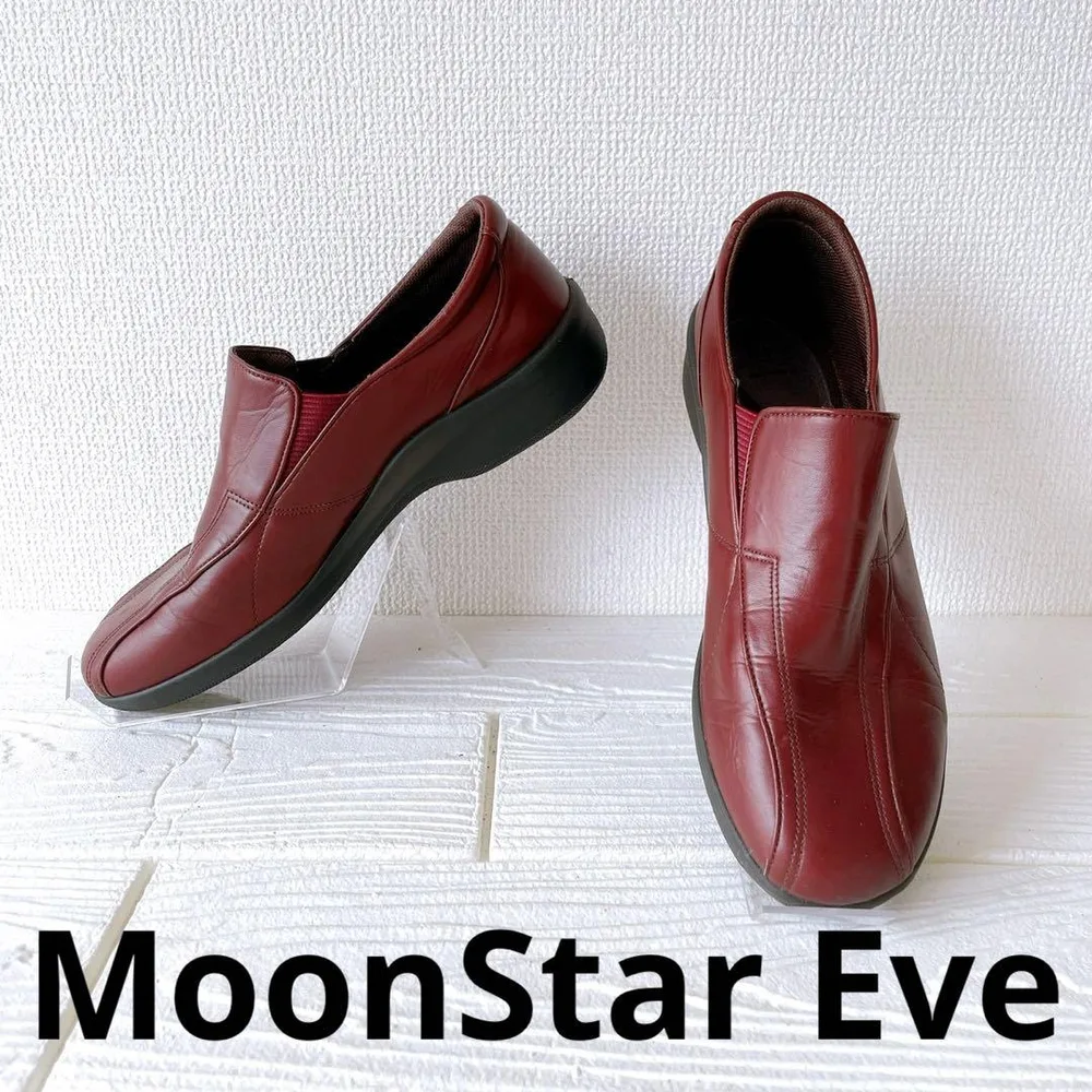 MoonStar Eve ムーンスターイブ(24.5)スリッポン ブラウン 茶