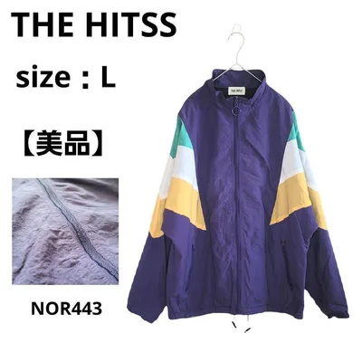 【美品】y2k THE HITSS マルチカラー ナイロンジャケット L 90s