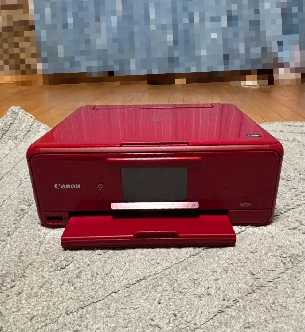 美品Canon PIXUS TS8130 レッド インクジェットプリンター 本体