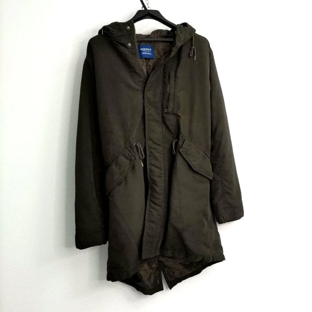 NEEDRIC モッズコート カーキ Lサイズ