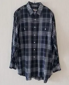 ☆Spick&Span/コットンボイルチェックシャツ ブラックベース2025☆