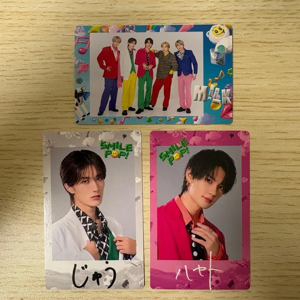 M!LK SMILE POP! Photo card set of 3