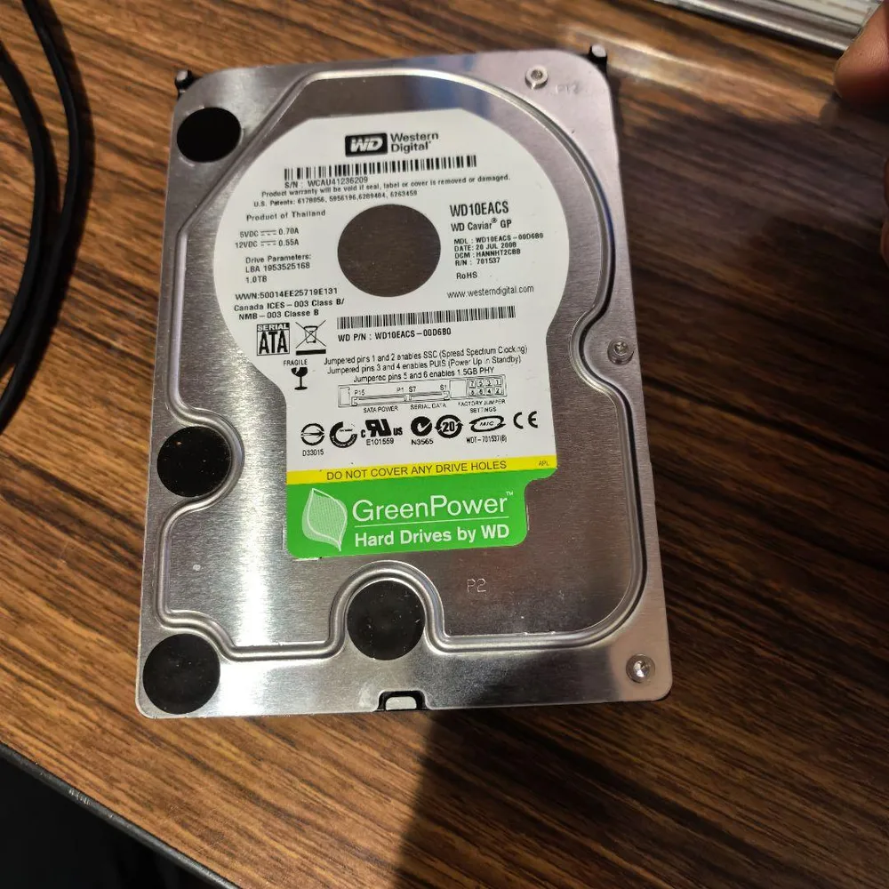 Western Digital HDD 1TB WD10EACS确认济