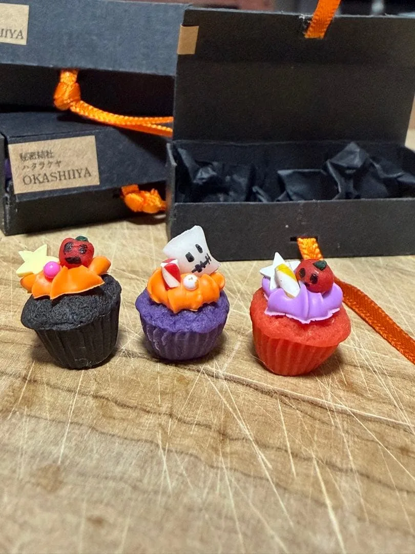 ハンドメイド ミニチュア ハロウィンカップケーキ詰め合わせB