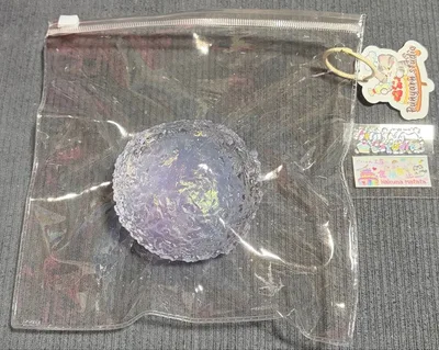ぷにゃん工房 泡玉キャンディ大 紫青 氷バター 硬め スクイーズ