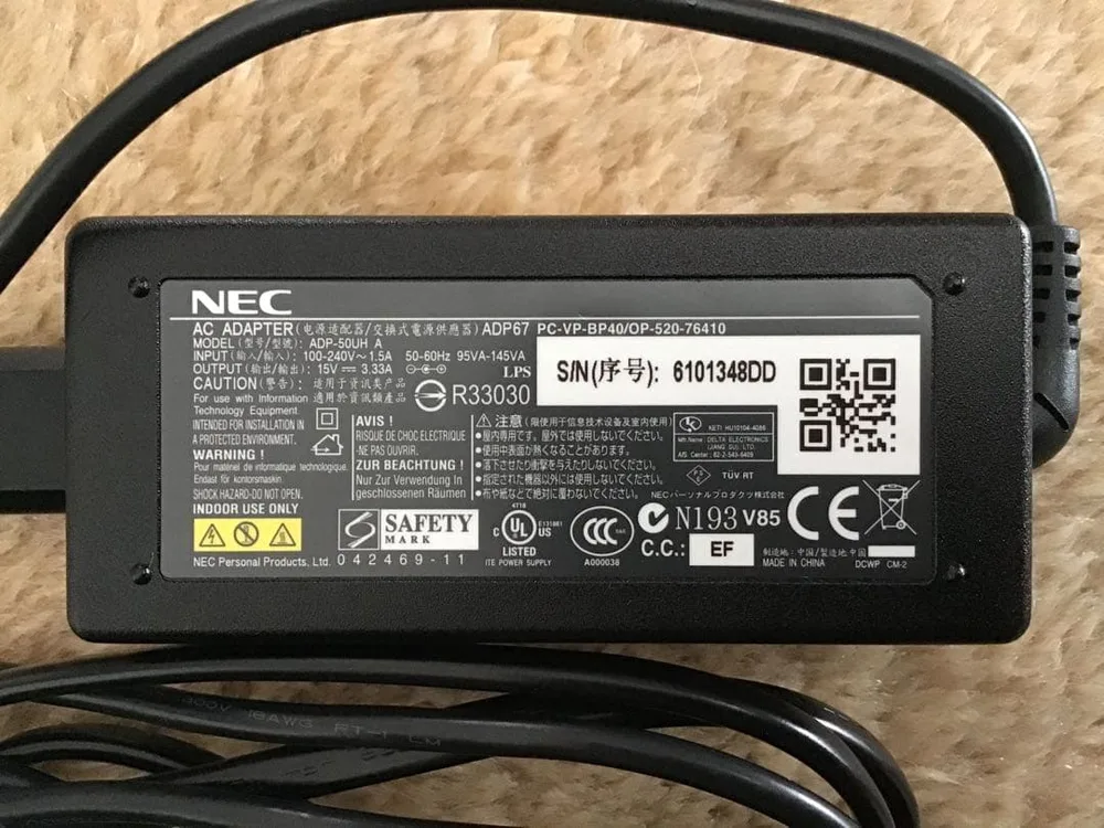 NEC ACアダプター ADP-50UH A PC-VP-BP40